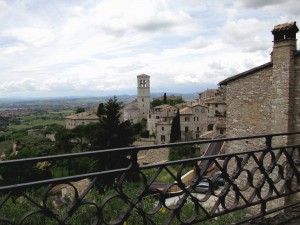 The view off Piazza of St Clare of Assisi