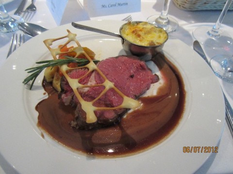 russia-river-cruise-dinner-with-the captain-filet-mignon